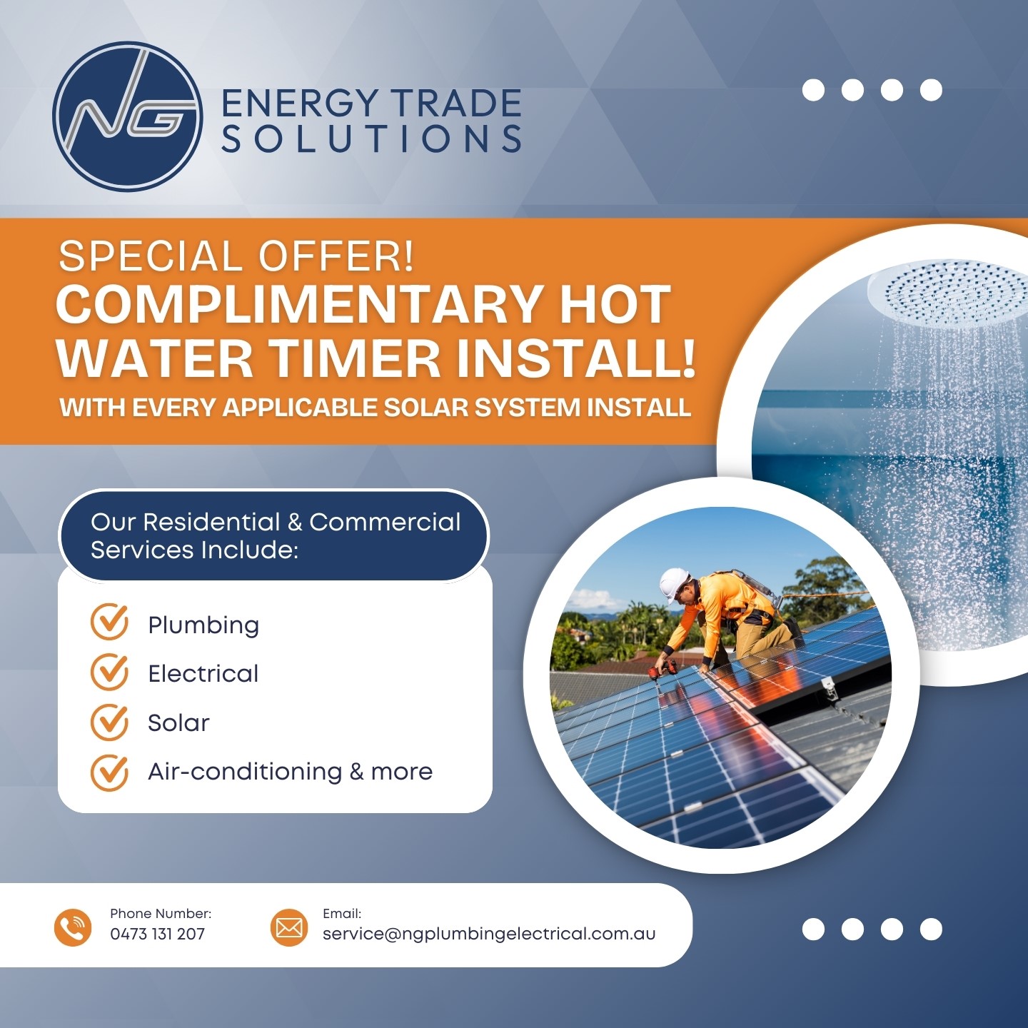 Complimentary Hot Water Timer Installation Energy Trade Solutions