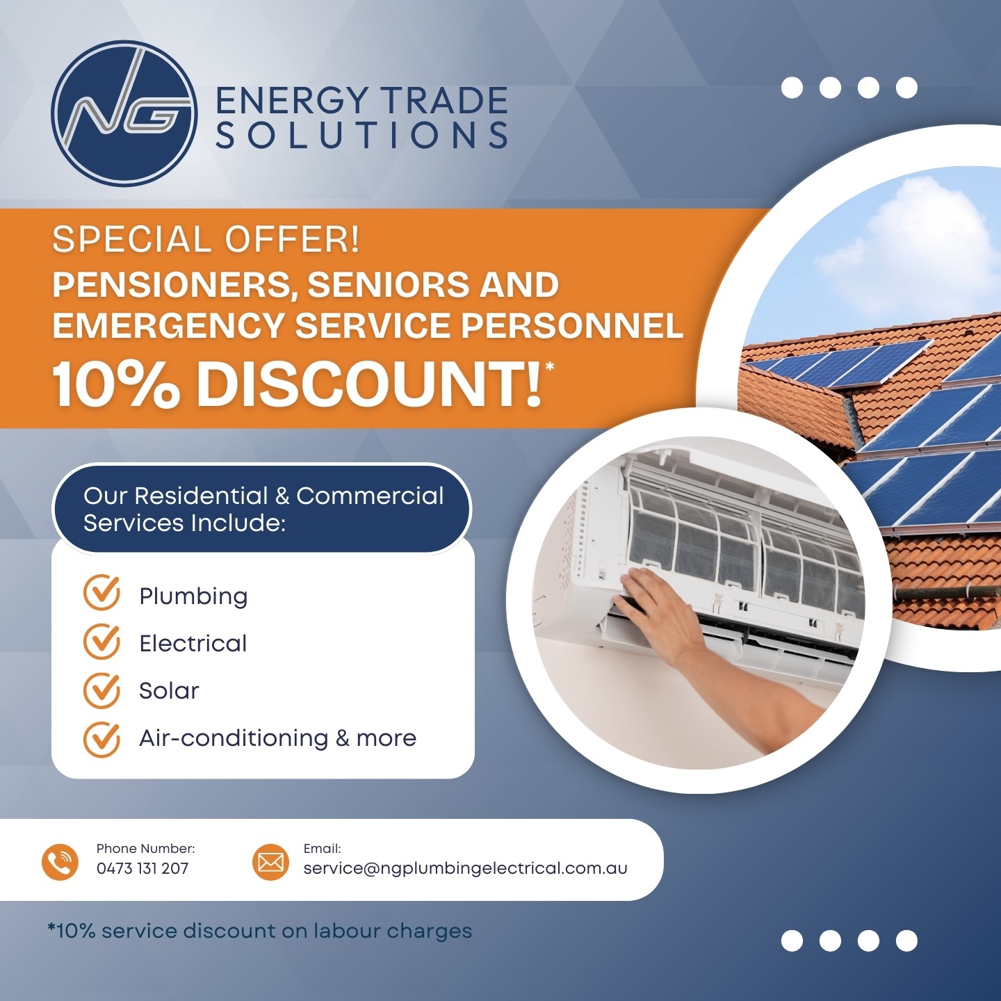 Pensioners, Seniors, and Emergency Service Personnel Discount Energy Trade Solutions